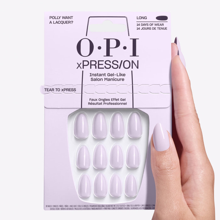 xPRESS/ON - Polly Want a Lacquer? - Faux ongles réutilisables, effet gel - Jusqu'à 14 jours de tenue