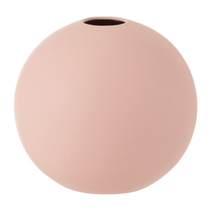 J-Line vase Boule - céramique - rose pastel - large - Ø 25 cm