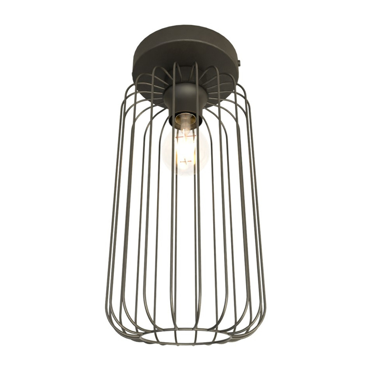Lampada a sospensione BARN in acciaio nero opaco