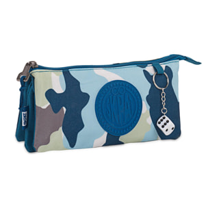 Estuche Escolar Skpat Camo Azul