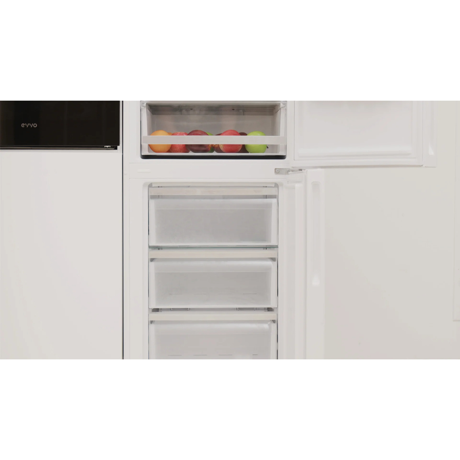 Frigorífico Combi EVVO F55, 226 l + 96 l, Dark Inox, Total No Frost