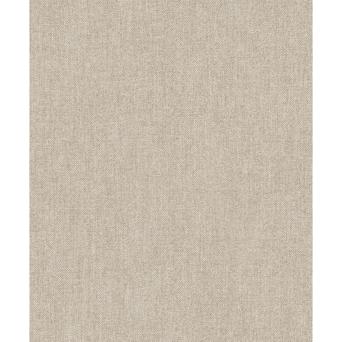 Papier peint uni effet toile jute beige chaud