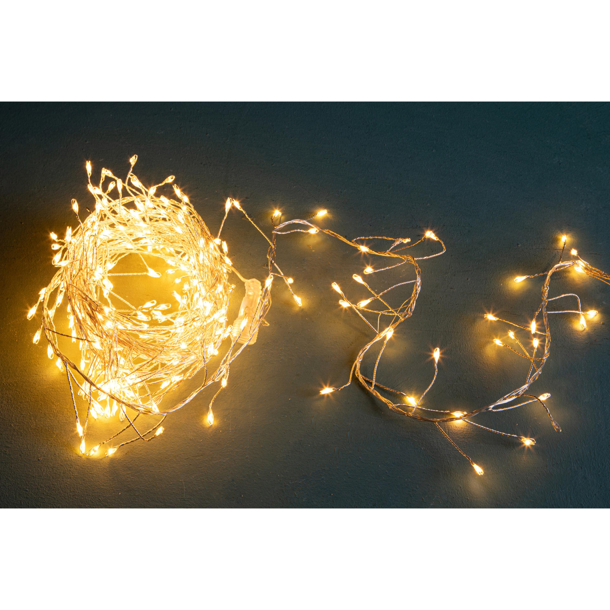 Ghirlanda con 300 Led. Uso e sterno. 5 Metri - Pezzi 1 - Colore:Luce Calda - Bianchi Dino - -