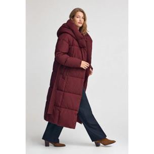 Giaccone Guada Long granata con logo Polo Club