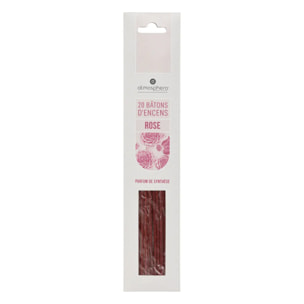 Lot de 20 bâtons d'encens rose H25cm