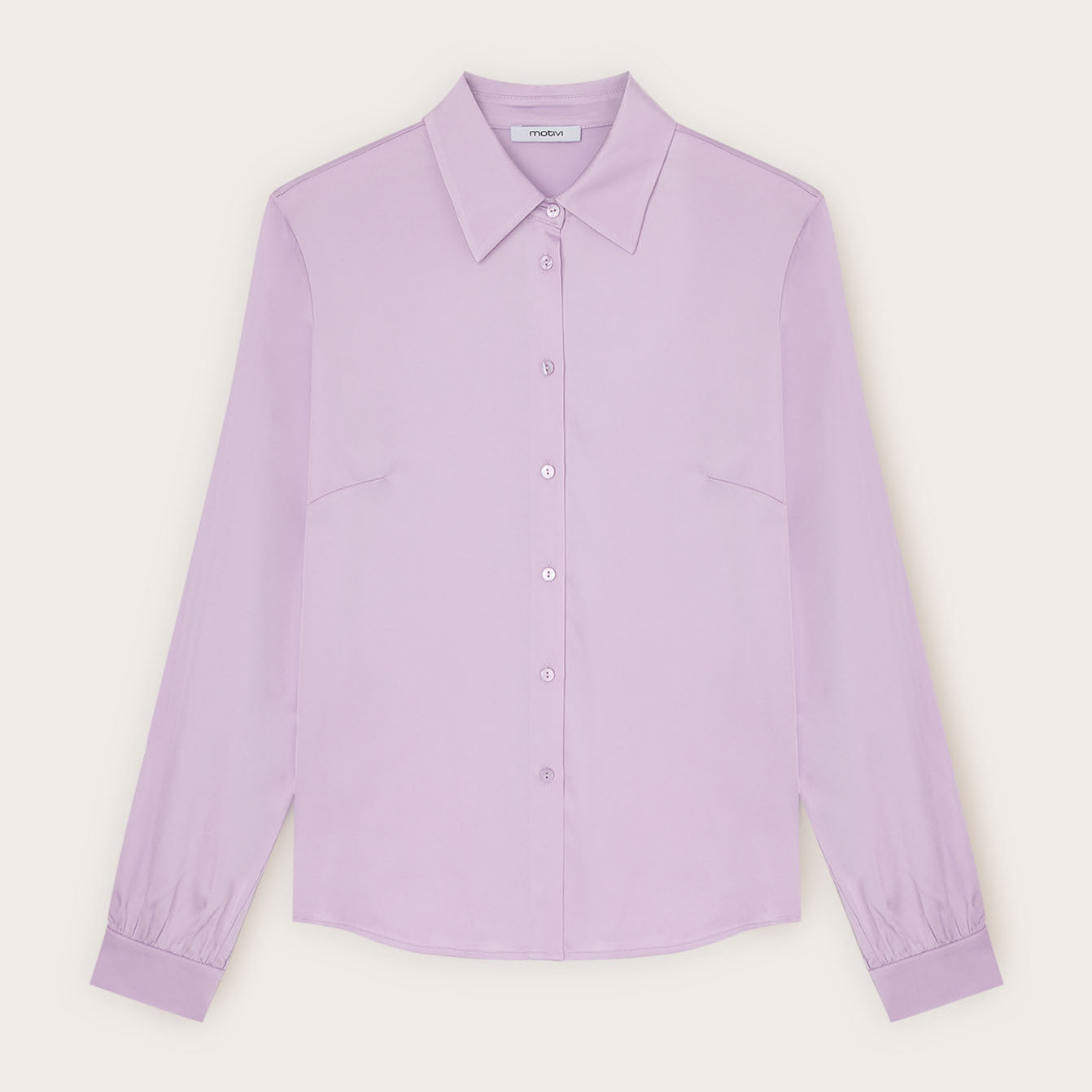 Motivi - Camisa de satén de viscosa - Violeta