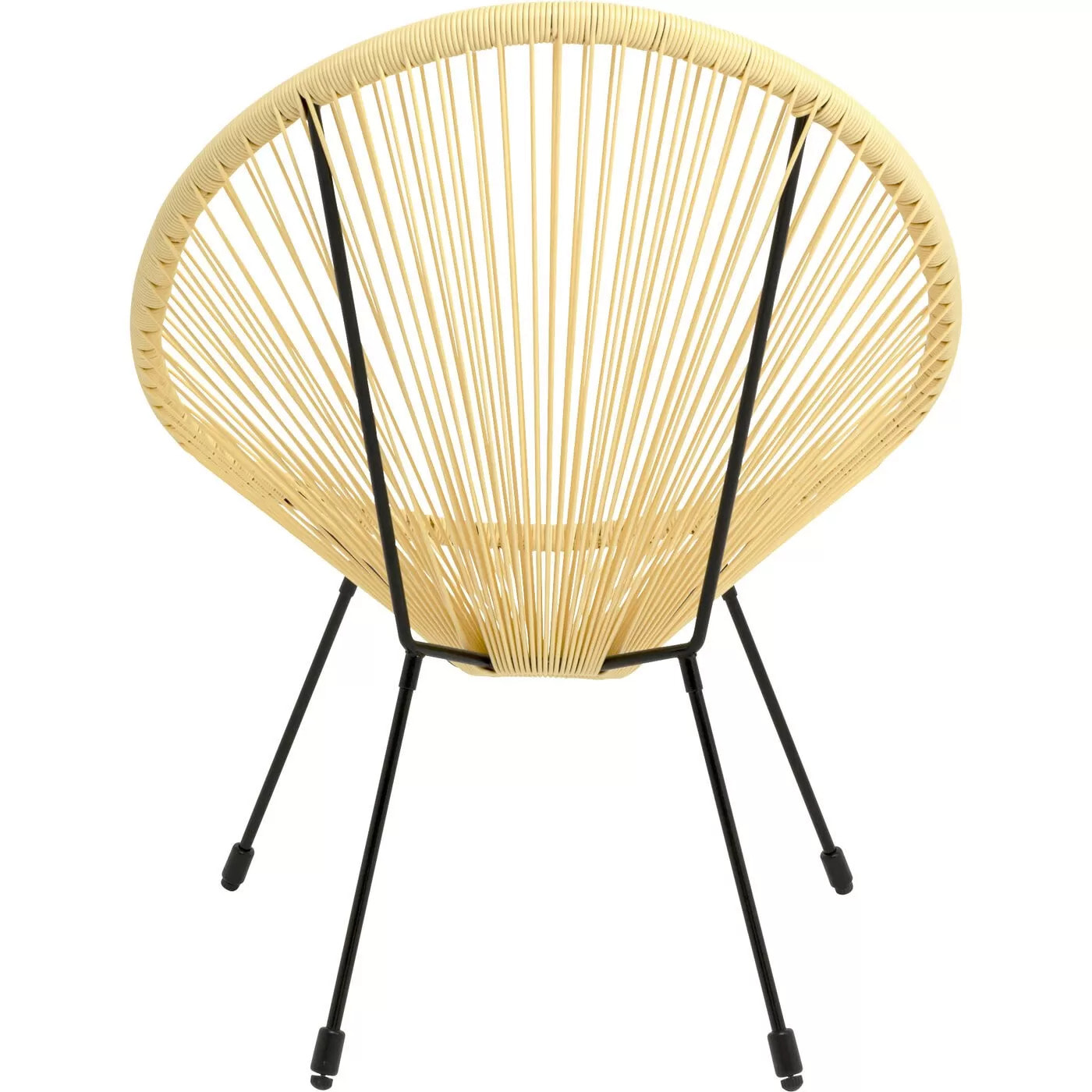 Fauteuil de jardin Acapulco jaune pastel Kare Design