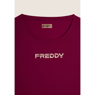 T-shirt regular in tessuto tecnico leggero