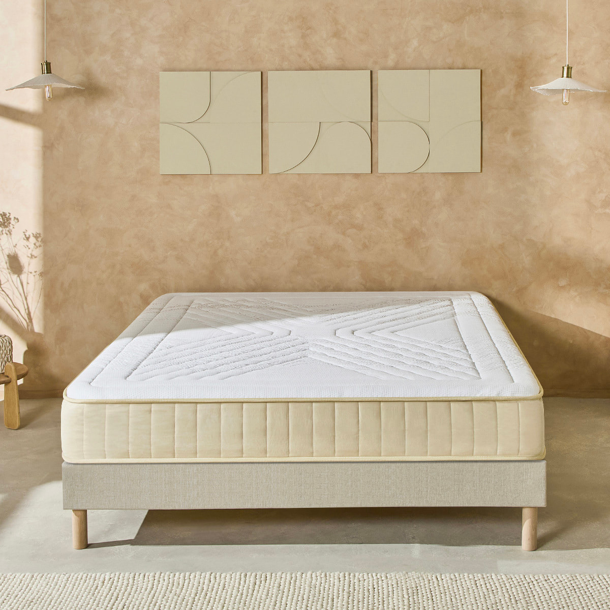 Matelas Symphonie 2.0, Soutien Ferme, 24 cm, Latex & Mémoire de forme, extrait d’Aleo Vera