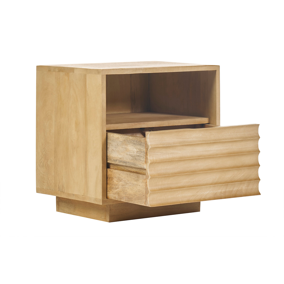 Table de chevet avec tiroir en bois manguier massif L45 MATCHA
