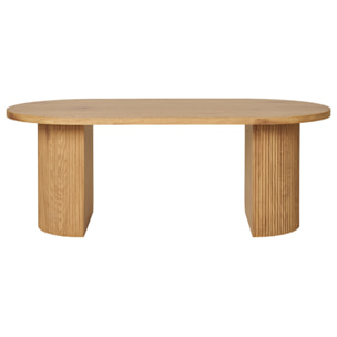 Oliva - table basse - effet bois - 120 cm - Bois