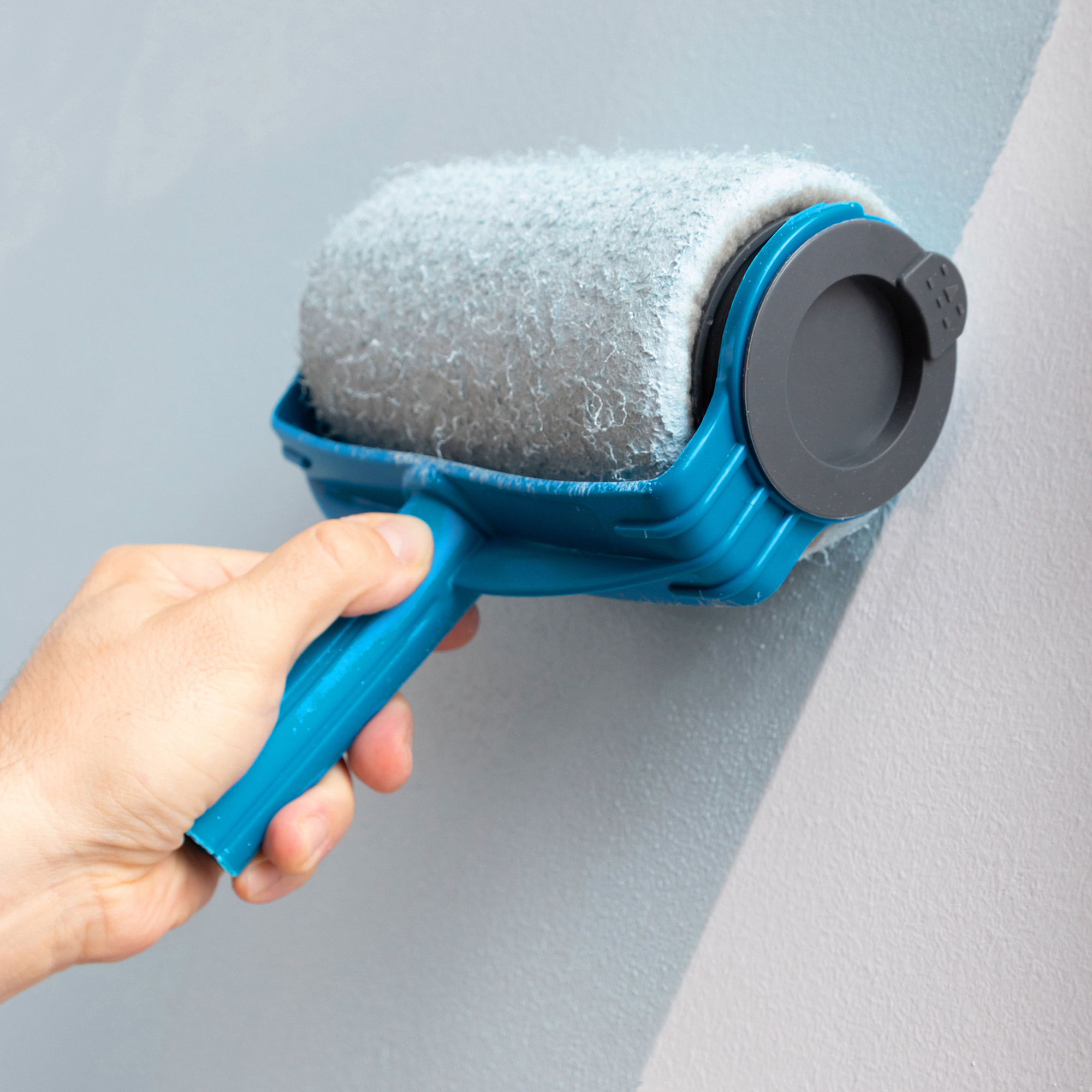 Set di Rulli Ricaricabili Antigoccia Roll'N'Paint - Grigio - Poliestere - 1 Litro
