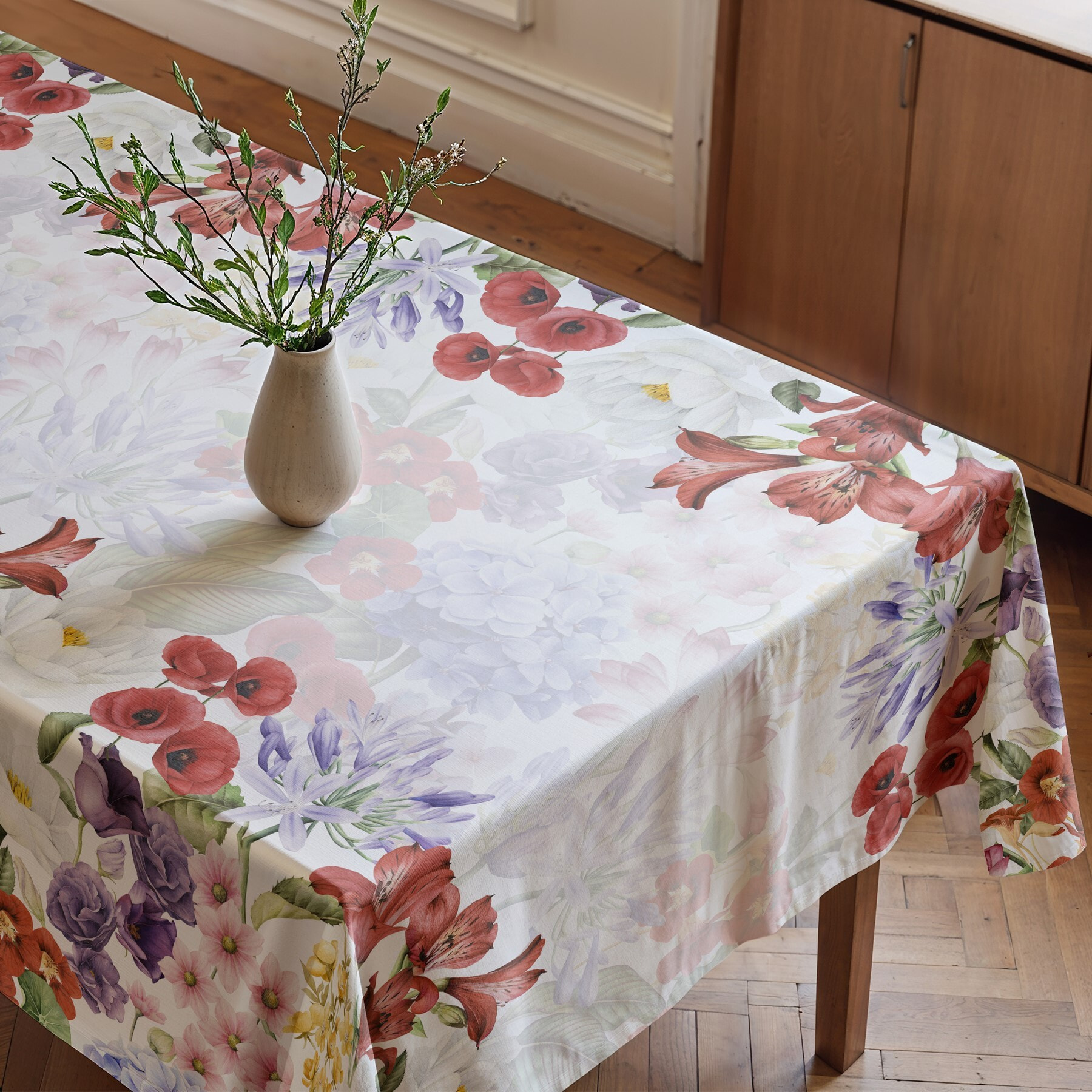 Nappe imprimée anti-tâches BASILIA MULTICOLOR