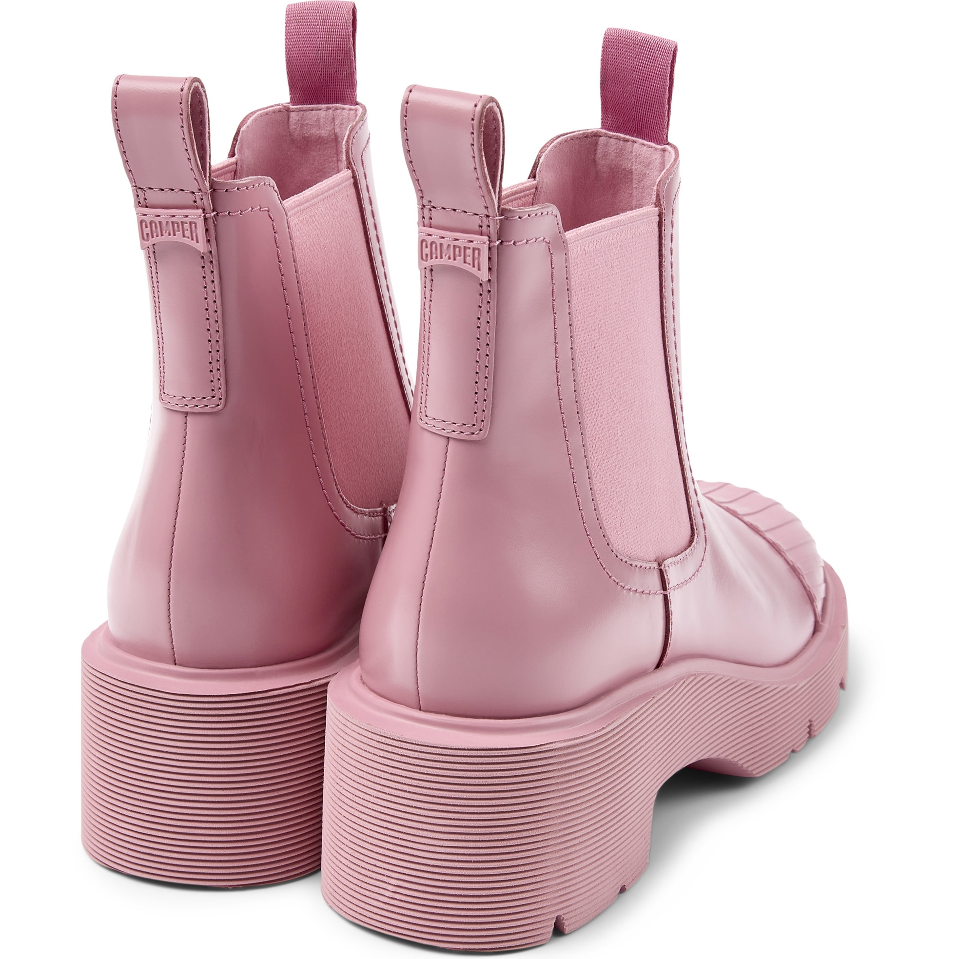 Botines - CAMPER Milah - Rosa - Cuero liso