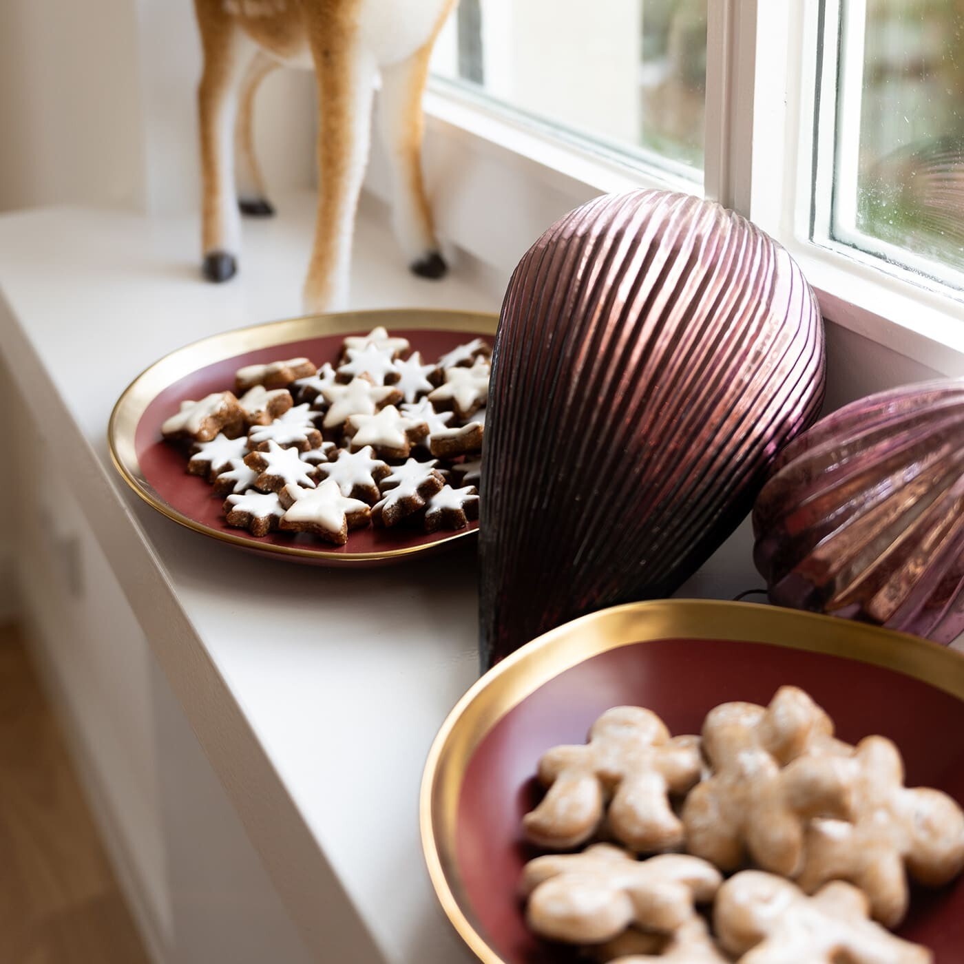 Assiettes creuses Vibrations 19cm rouges set de 4 Kare Design