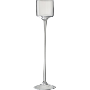 J-Line photophore Sur Pied - verre - transparent - large