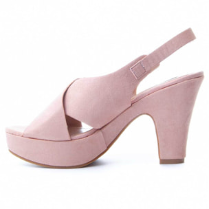 Sandalias de Tacón - Rosa - Altura: 10 cm