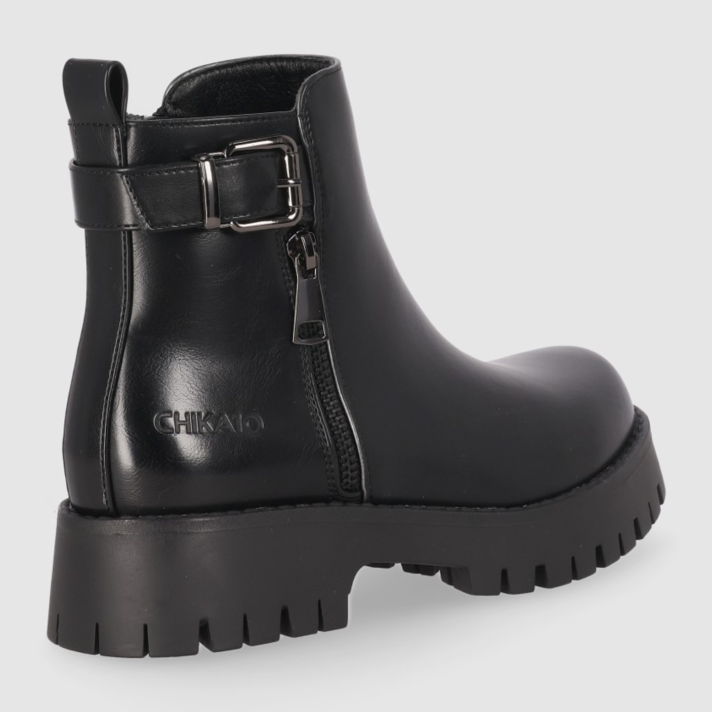 Botines - Negro - Tacón: Bajo