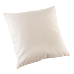 Coussin velours  - Effet peau de pêche - Ecru