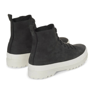 Stivaletti Superga Uomo Donna Nero 2644 NUBUCK LEATHER