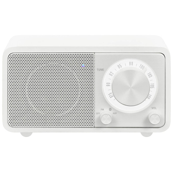 SANGEAN WR-7 BLANCO MATE RADIO ANALÓGICA SOBREMESA FM BLUETOOTH BATERÍA LI-ION RECARGABLE