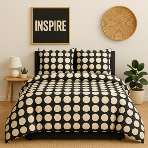 Set 4pzs funda nordica king: funda nordica (255x200cm c/ 30cm dobladillo) + sabana bajera (175x200 c/ 25cm solapa) + 2 almohada (50x80cm) 100% algodo