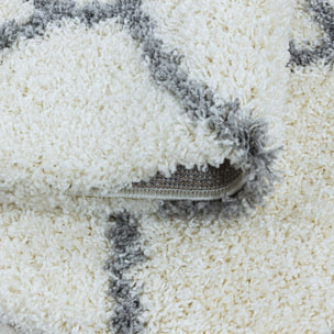 Tapis shaggy tissé motif scandinave SANI