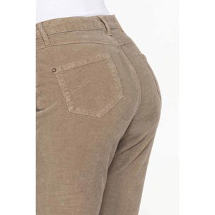 PANTALONE CINQUE TASCHE COMFORT FIT IN VELLUTO STRETCH 1000 RIGHE