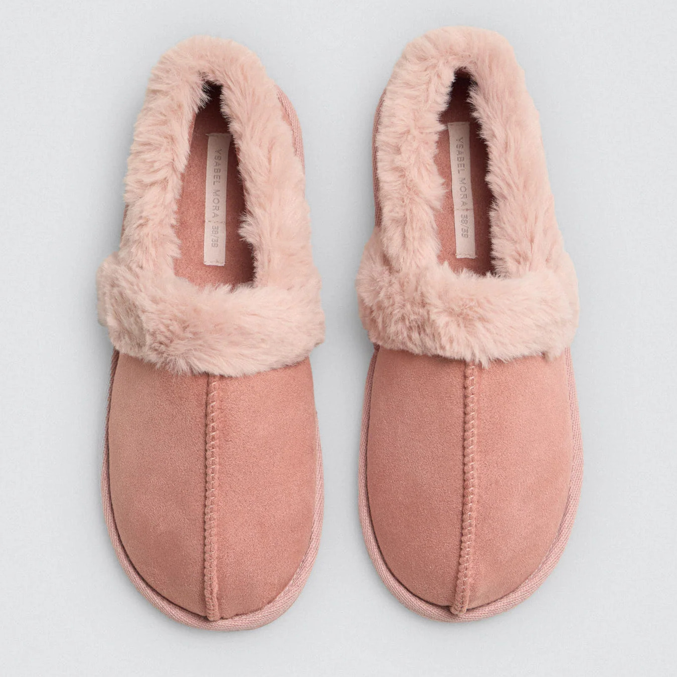 Pantofole da donna con dettagli in pelliccia