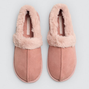 Pantofole da donna con dettagli in pelliccia