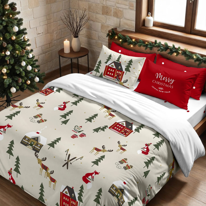 Housse de couette avec clics 100% coton Laponia 19