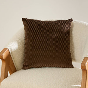 Coussin Selia carré 40x40cm marron