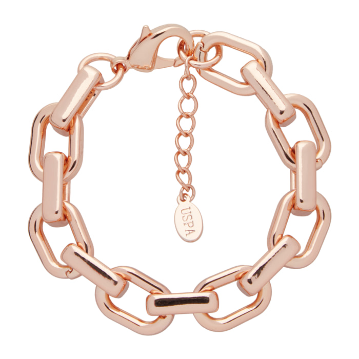Bracciale U.S. Polo Assn. Catena in metallo placcato oro rosa