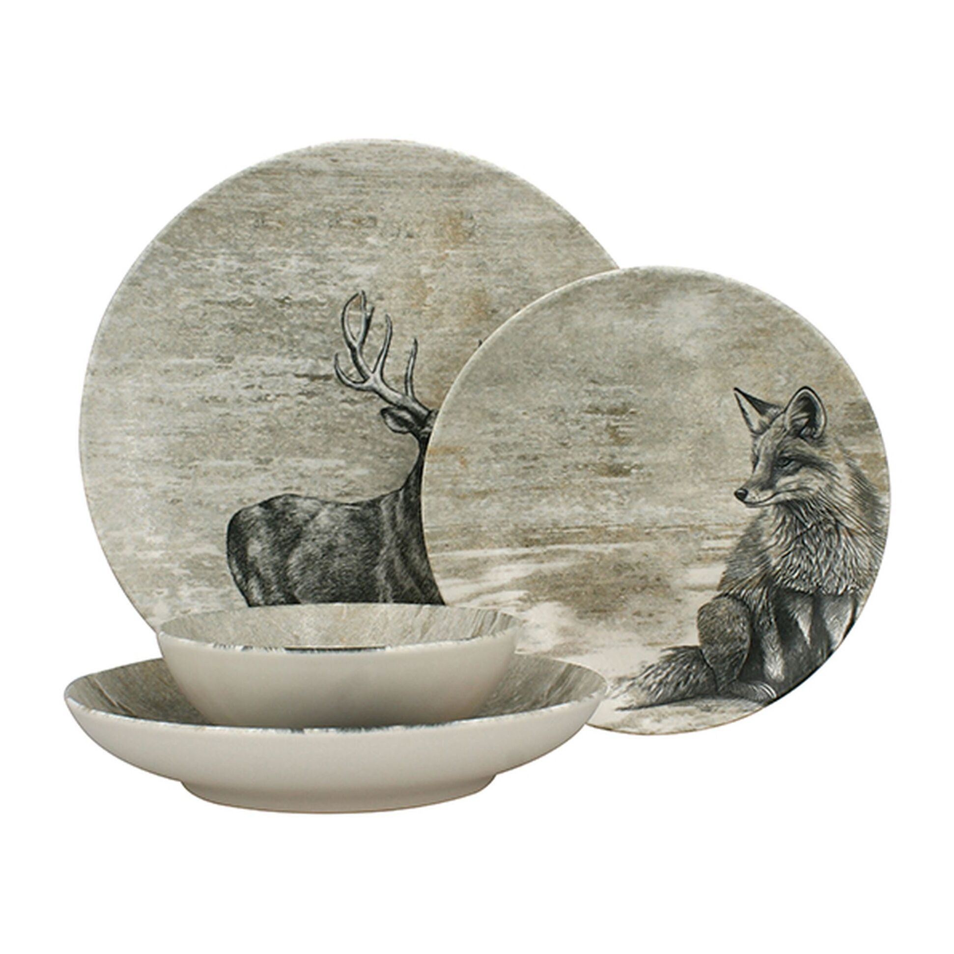 Service de table 48 pièces en porcelaine  LACHAT