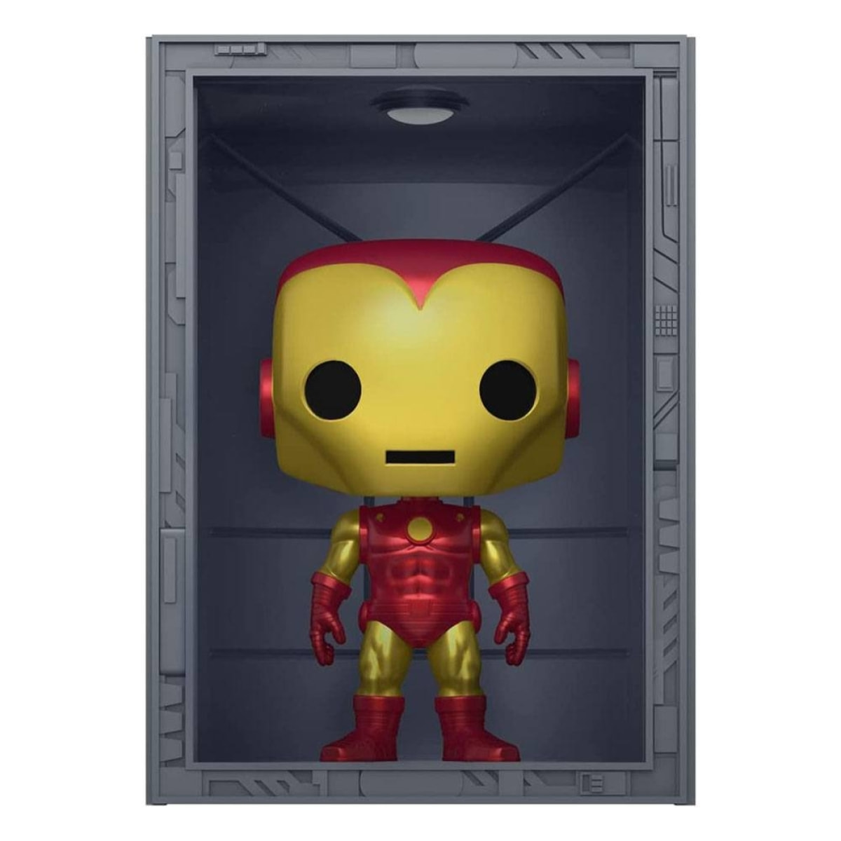 Marvel Pop! Deluxe Vinile Figura Hall Of Armor Iron Man Model 4 Px Esclusiva 9 Cm Funko