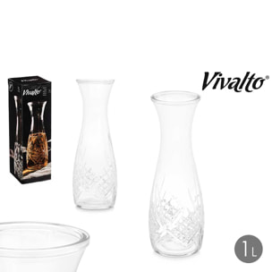DAM BROCCA INTAGLIATA ROMBO SENZA MANICO 1000ML 10x10x28 Cm. Colore trasparente