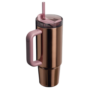 Borraccia Termica Con Cannuccia - 0,89L - QUENCHER® H2.O FLOWSTATE™ TUMBLER - Polished Rose Gold