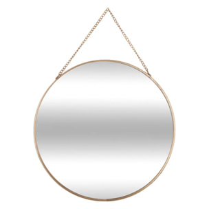 Set de 3 miroirs ronds doré D20/24/D29cm
