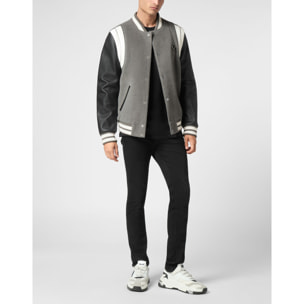 PHILIPP PLEIN Bomber de cuero