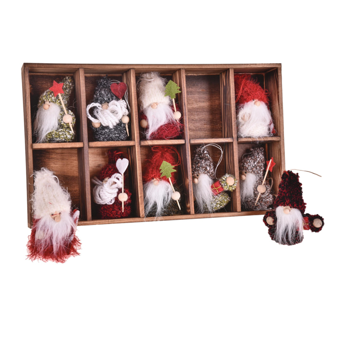 Babbo natale - Pezzi 2 - 4,5xH6,5x2,5cm - Bianchi Dino SpA