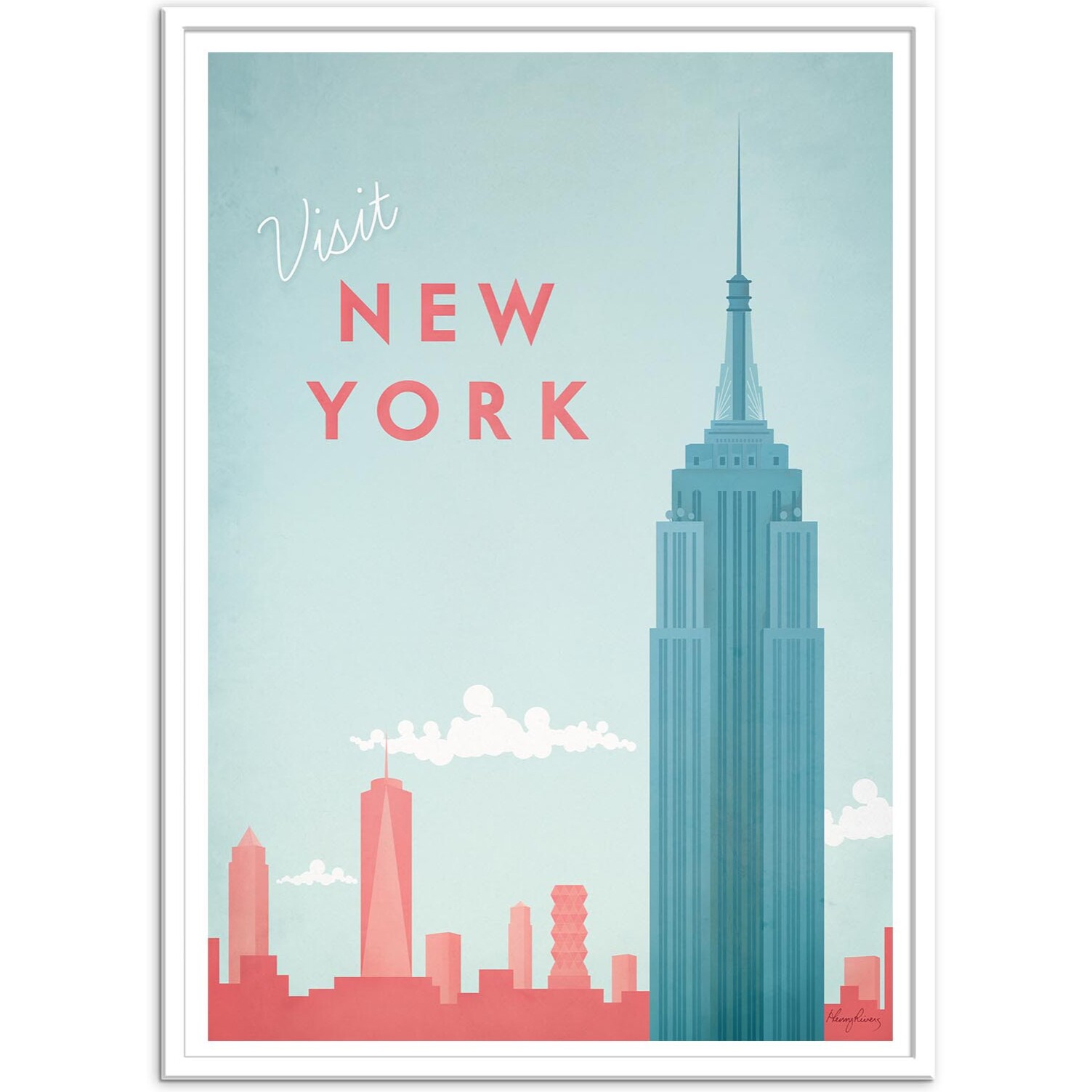 Affiche - Visit New York - Henry Rivers