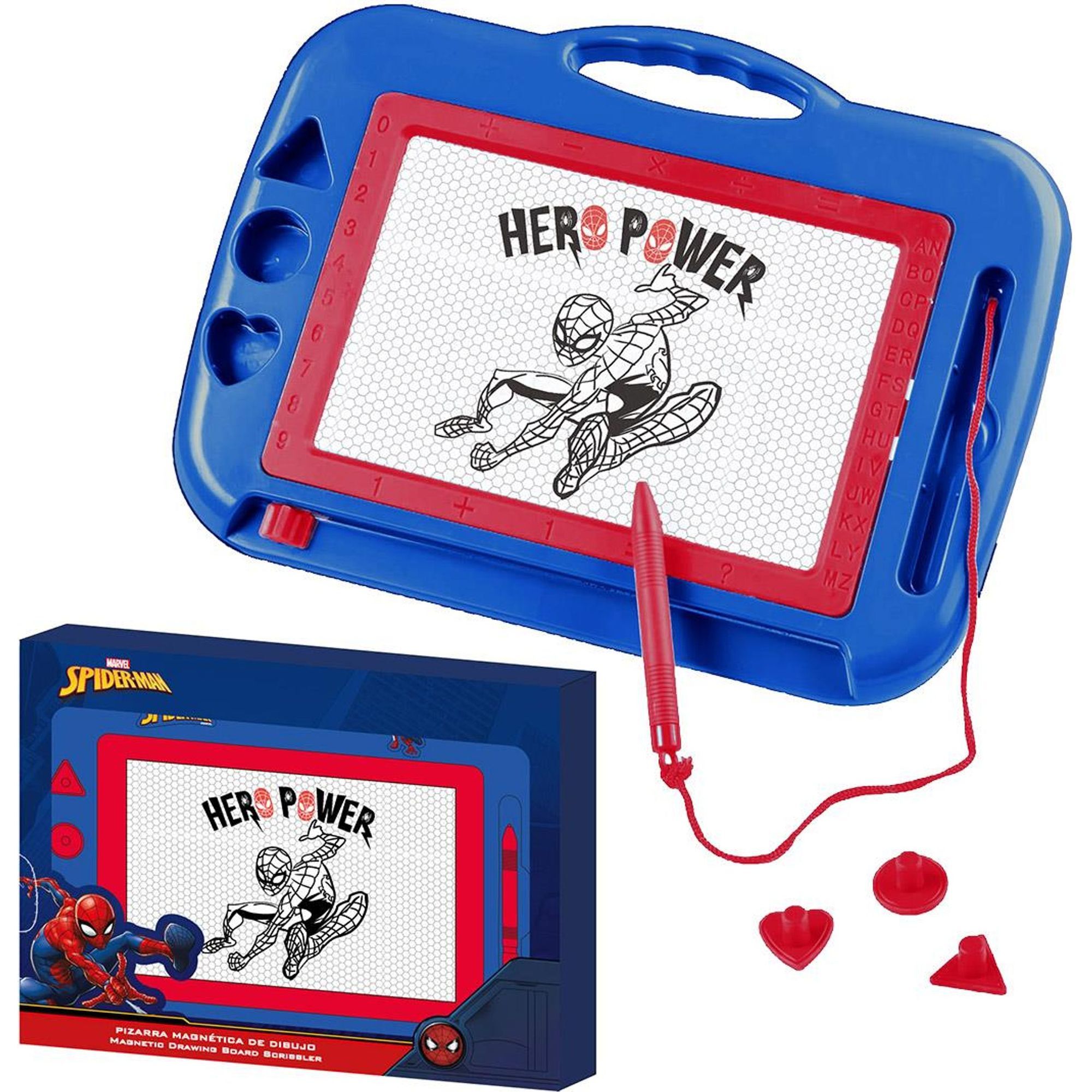 Set De Papelería Pizarra Magnética Spiderman