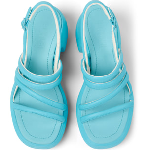 Sandalias - CAMPER Thelma Sandal - Turquesa - Cuero liso