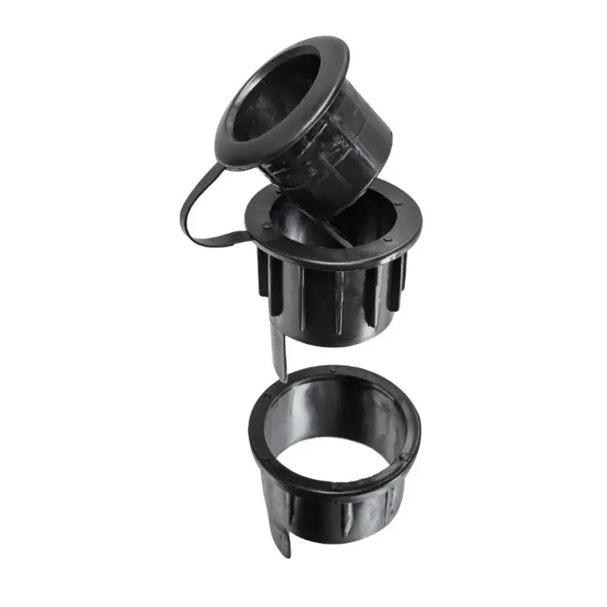 Pied de parasol carré à roulettes Noir