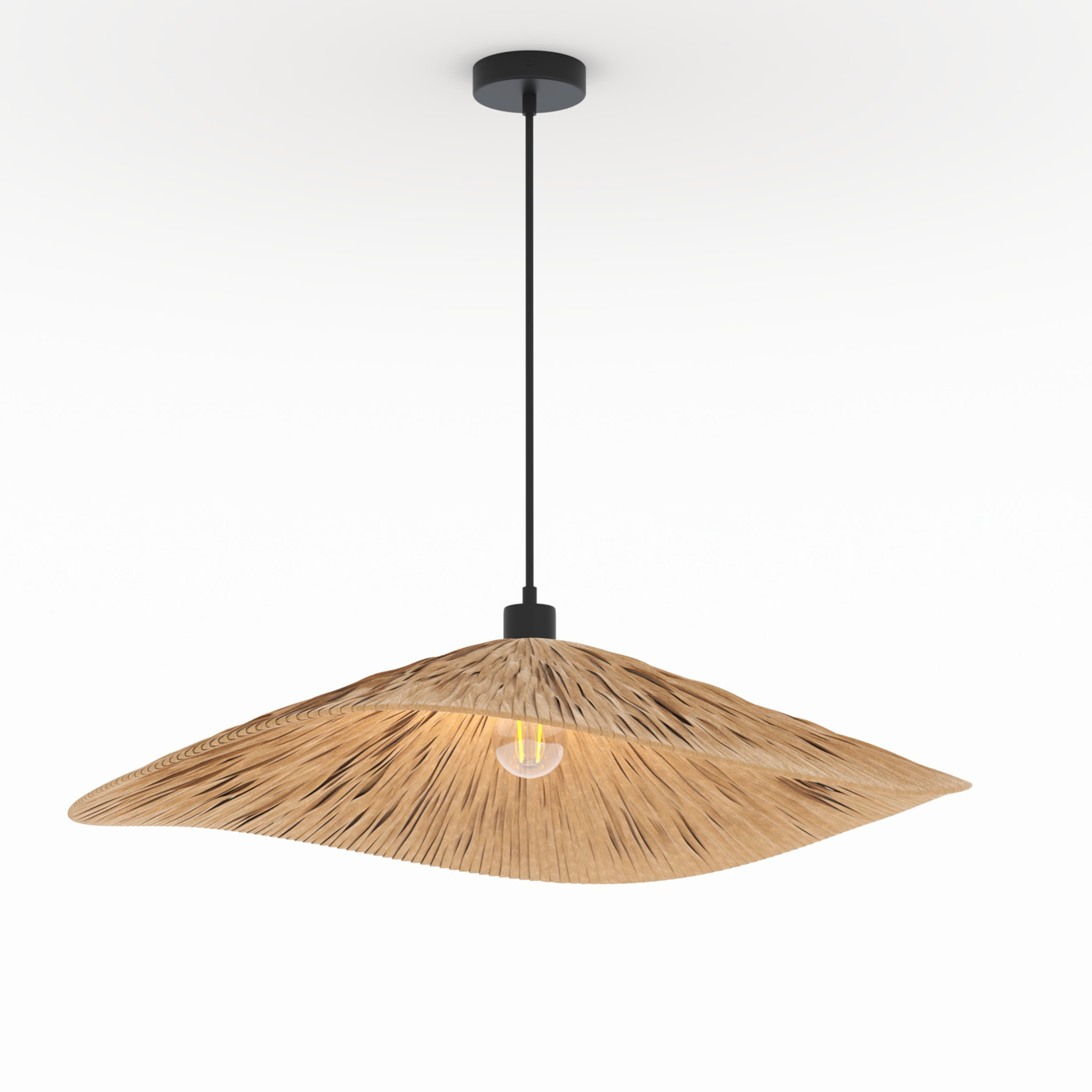 Suspension en raphia 75 cm - Stellaire