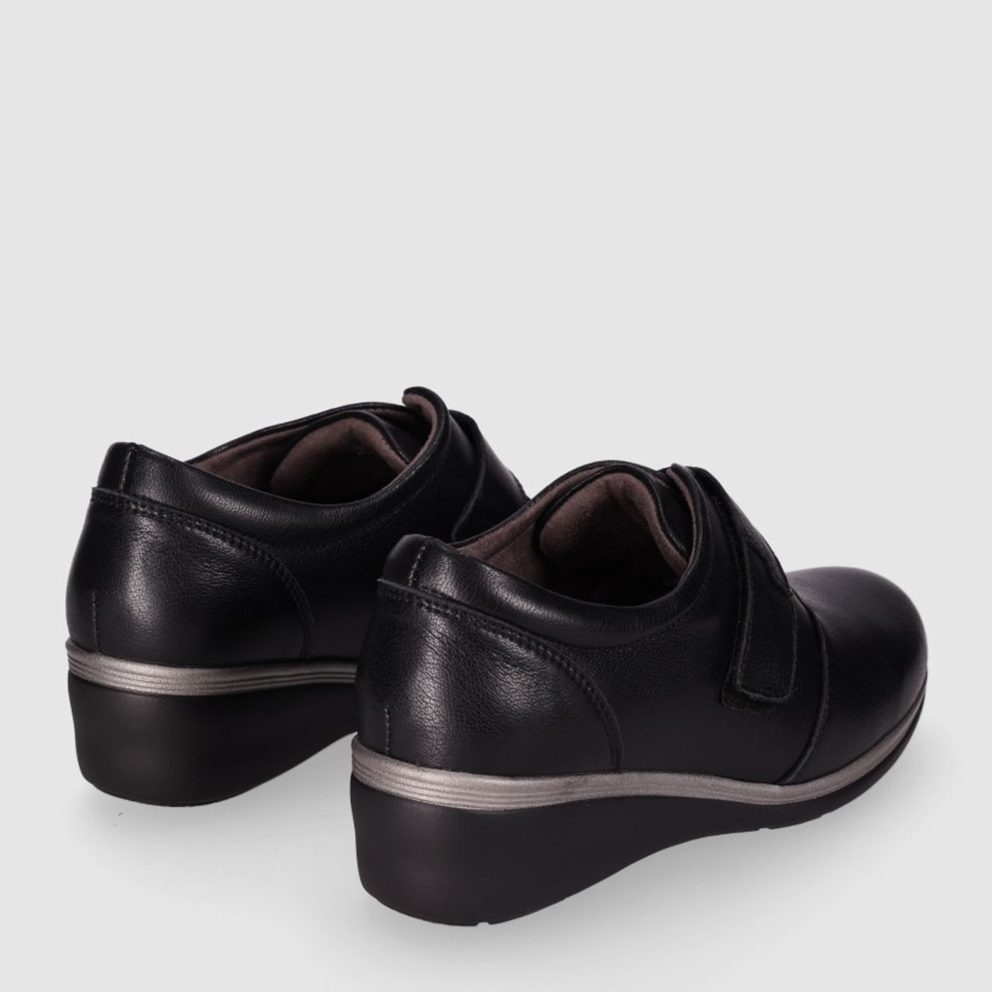 Zapatos de Piel - Negro - Tacón: 3 cm
