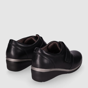 Zapatos de Piel - Negro - Tacón: 3 cm