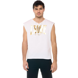 Camiseta de hombre Leone New Gold sin mangas sin rematar