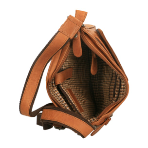 Borsa a tracolla  da uomo In Vera pelle Made in Italy 28x24x4 cm