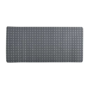 Tapis Fond de baignoire antidérapant Caoutchouc QUADRO 36x76cm Gris MSV